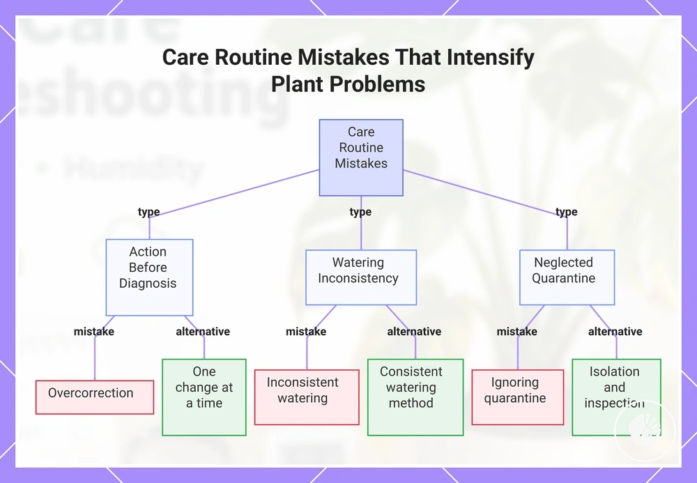 Care Routine Mistakes That Intensify Plant Problems