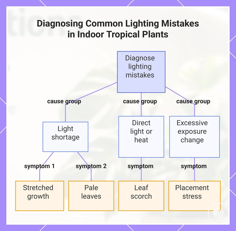 Diagnosing Common Lighting Mistakes in Indoor Tropical Plants