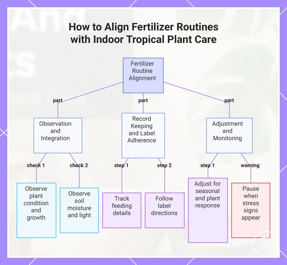 How to Align Fertilizer Routines with Indoor Tropical Plant Care