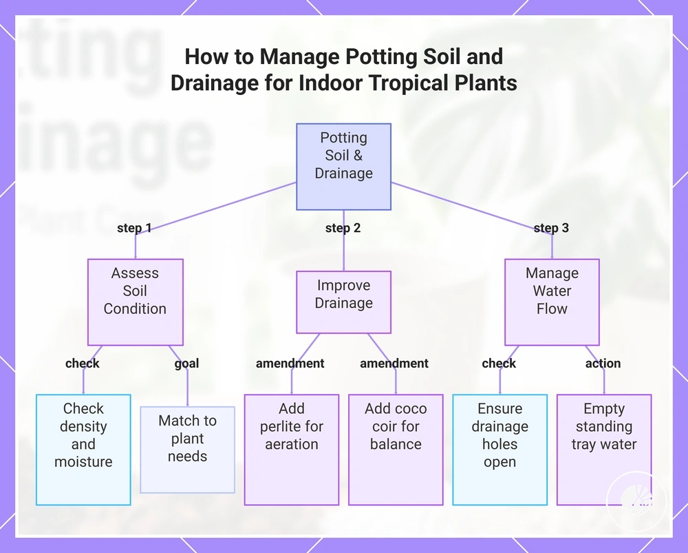 How to Manage Potting Soil and Drainage for Indoor Tropical Plants