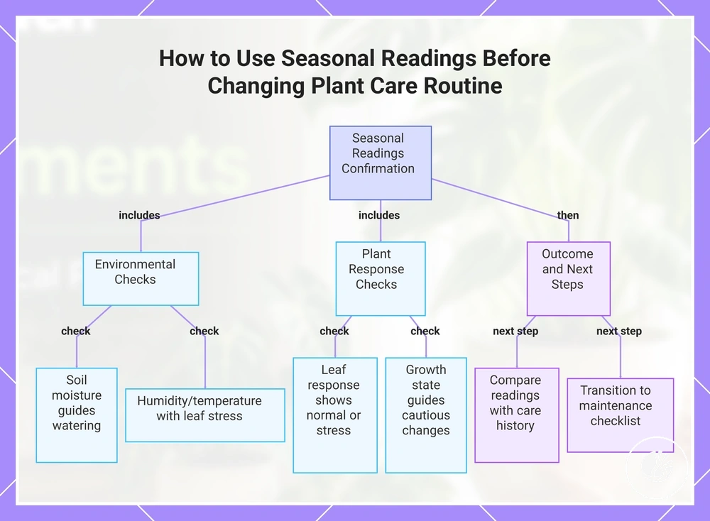 How to Use Seasonal Readings Before Changing Plant Care Routine