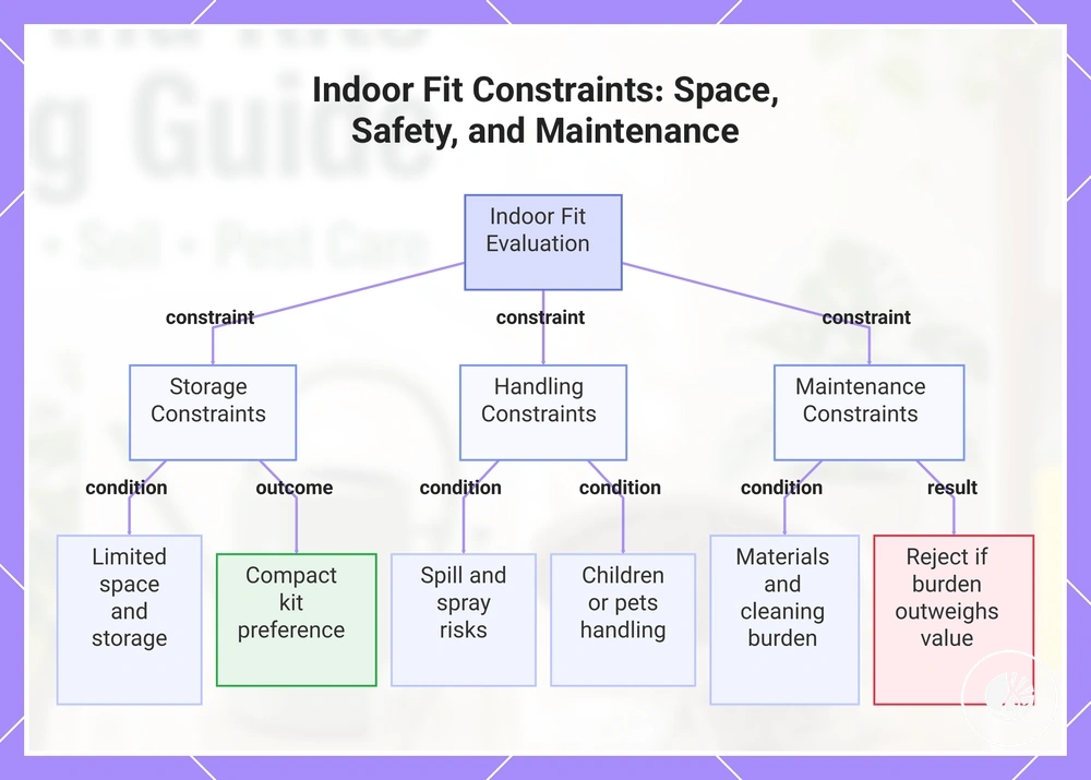 Indoor Fit Constraints: Space, Safety, and Maintenance