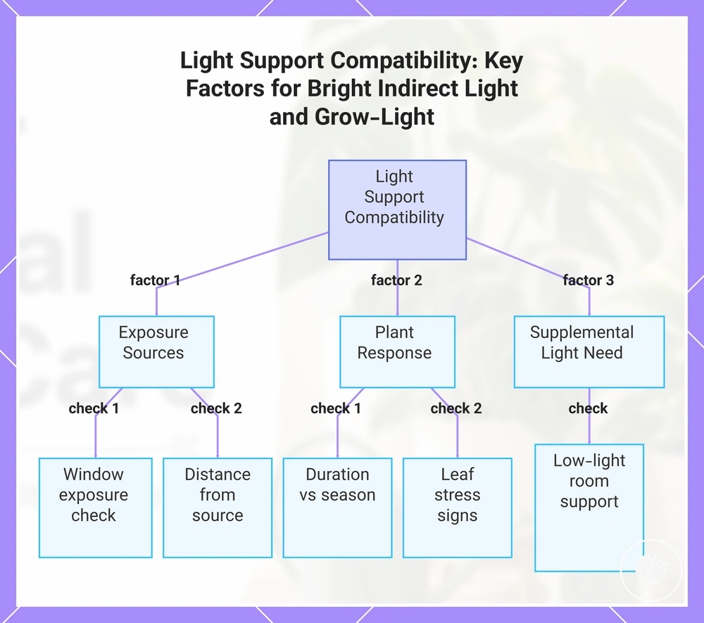 Light Support Compatibility: Key Factors for Bright Indirect Light and Grow-Light