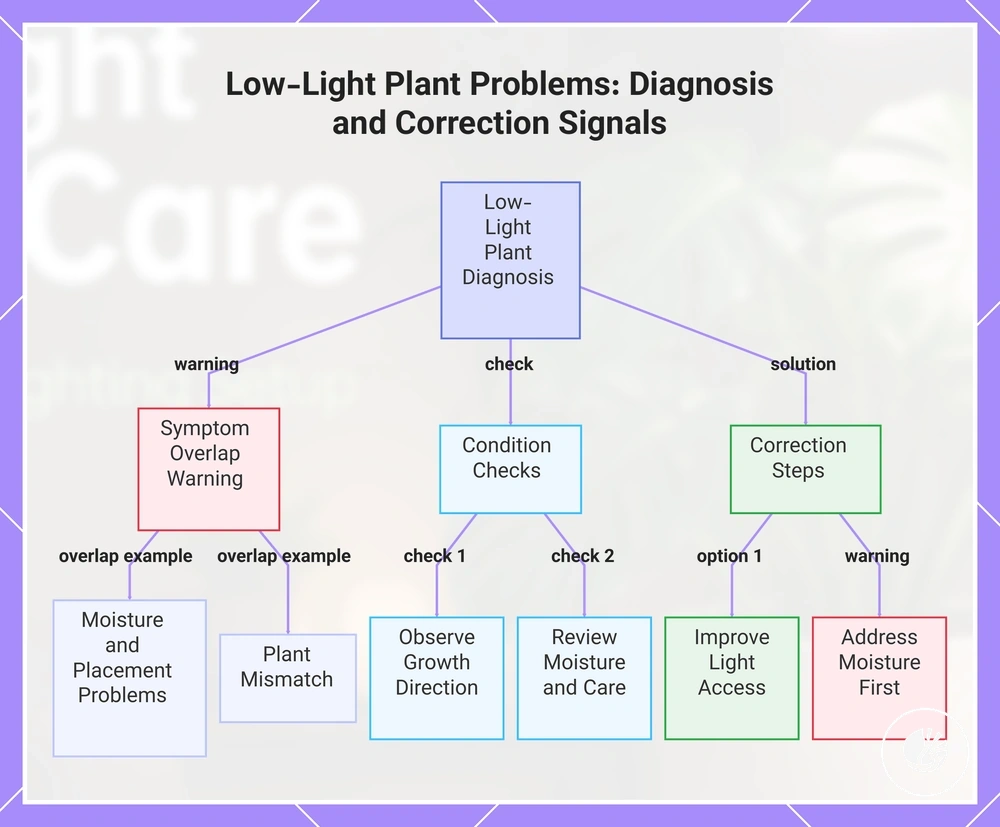 Low-Light Plant Problems: Diagnosis and Correction Signals