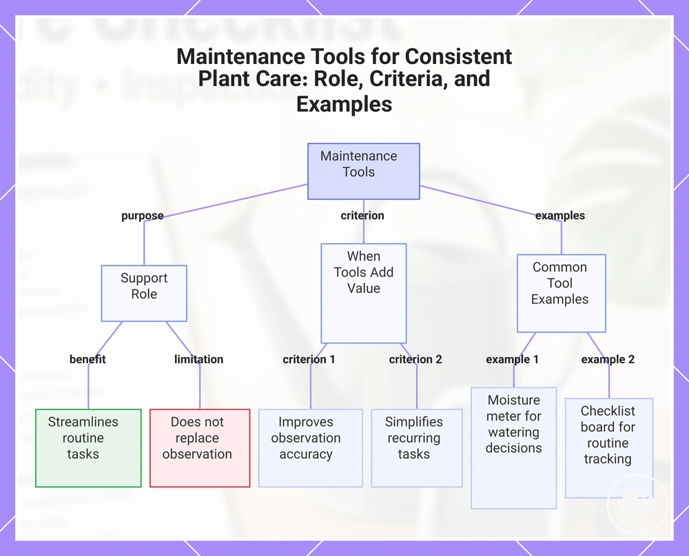 Maintenance Tools for Consistent Plant Care: Role, Criteria, and Examples