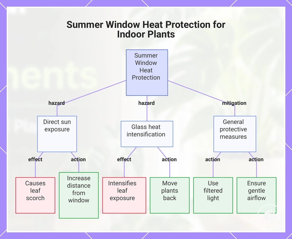 Summer Window Heat Protection for Indoor Plants