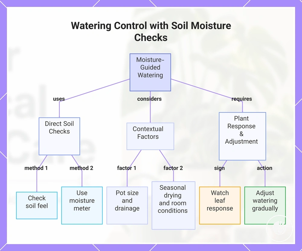Watering Control with Soil Moisture Checks